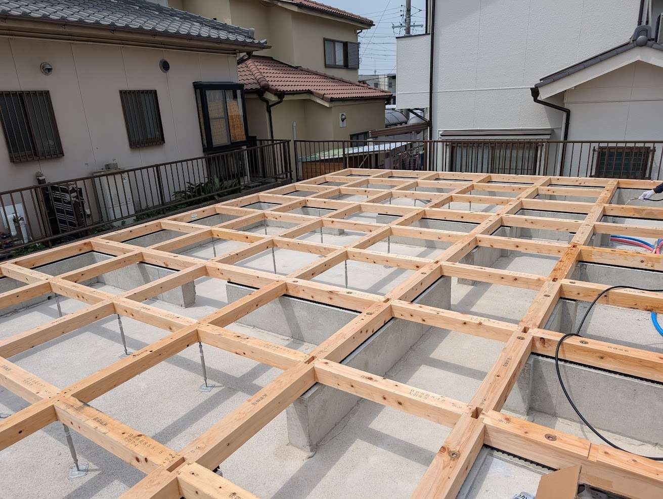 【名古屋市】新築工事 土台敷 | ブログ | 名古屋でリフォームなら株式会社石野工務店